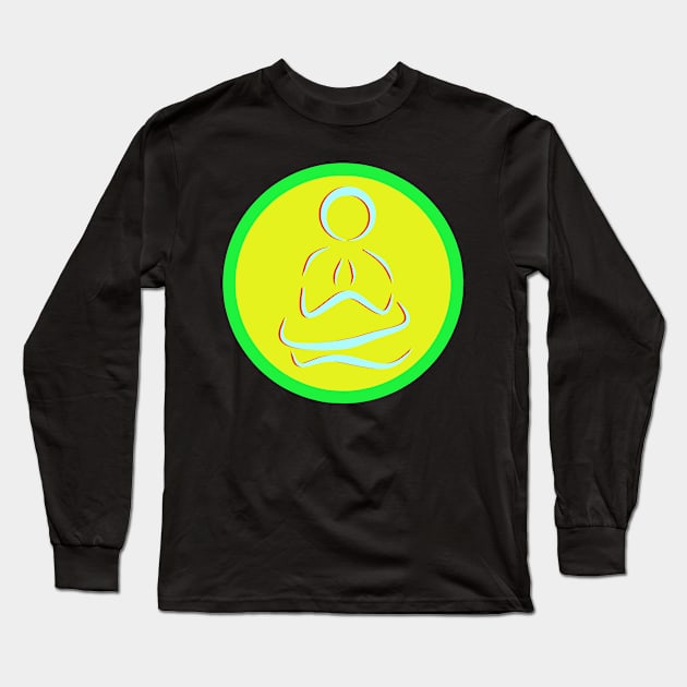 Meditation Long Sleeve T-Shirt by Peter2017